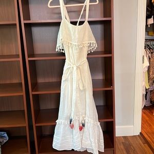 Trovata Birds of Paradis The Alana Sundress - Antique White